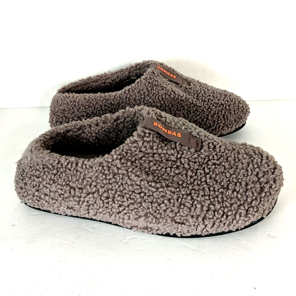 Bombas Purple Shearling Slip On Slippers Women Size 7